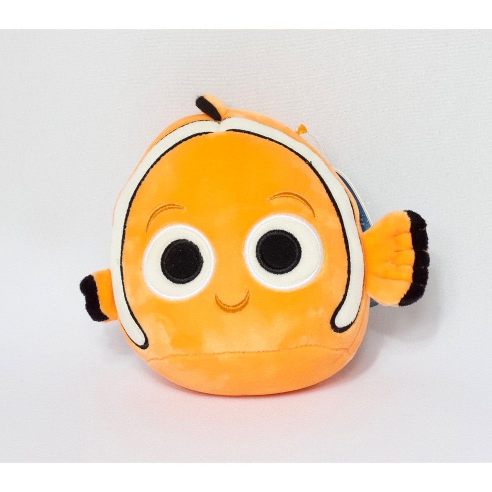 Squishmallow 5" Finding Nemo Disney Pixar Plush Orange Clown Fish New with Tag